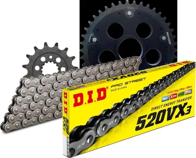 Produktbild von Kettensatz DID Stealth Edge 520VX3 / 104 Endlos schwarz