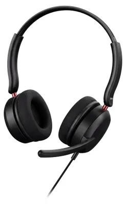 Produktbild von Hama CHS-200, Kabelgebunden, Büro/Callcenter, 20 - 20000 Hz, 135 g, Kopfhörer, Schwarz