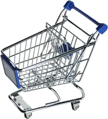 Produktbild von Einkaufswagen - Metall - Mini sortiert rot oder blau
