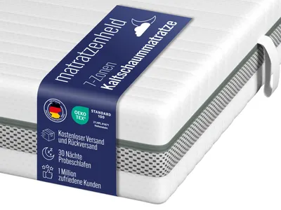 Produktbild von Hochwertige Balance 7-Zonen Kaltschaummatratze | 140 x 200 cm | 20cm |H2 & H3 | Matratzenheld Balance