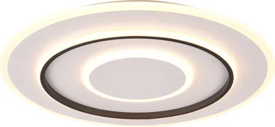 Zdjęcie produktu dla Plafon LED okrągły z pilotem JORA biało-czarny 55W Odcienie bieli 6400lm metal wym:6x60x60cm IP20 RL
