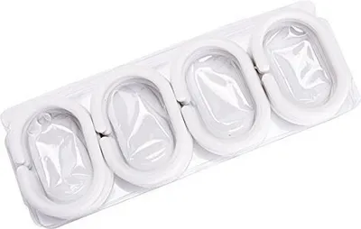 Produktbild von Zasłona prysznicowa Cotexsa by MSV Premium z tkaniny antypleśniowej - antybakteryjna, zmywalna, 100% wodoodporna, z 12 pierścieniami na zasłonę prysznicową - poliester, pastelowy "Seauville" 180x200cm - Hiszpania
