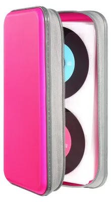 Produktbild von CD/DVD-Aufbewahrungsbox – Fassungsvermögen: 96 Stück – Rosa