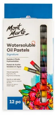 Produktbild von Mont Marte Set Wasserlösliche Ölpastelle 12 Stück