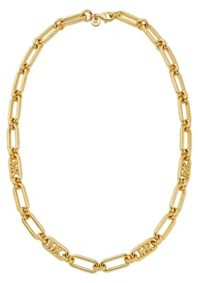 Immagine prodotto di Michael Kors catena a maglie con logo MK placcato oro MKJ828400710