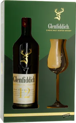 Produktbild von Glenfiddich 12 Jahre - Geschenkset inkl. Nosingglas - Single Malt Whisky