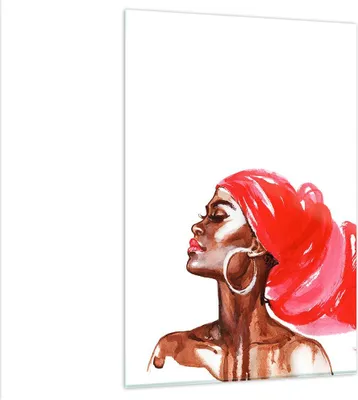 Produktbild von Bilder auf glas - Einteilig - frau modern - 80x120cm - Glasbilder - Wandbilder - Bilder - Kunstdruck - zum Aufhängen bereit - Wanddekoration aus Glas - Glas Bilder - Wandbild auf Glas - GPA80x120-3497