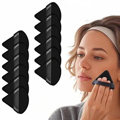 Produktbild von Make-up Driehoekige Poederkwast aus Weichem Material - Multifunktional - Dauerhaft - Hochwertig