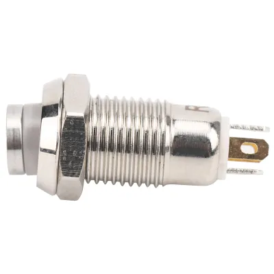 Immagine prodotto di Interruttore a pulsante, pulsante impermeabile, pulsante dell'interruttore, interruttore di avviamento a pulsante, interruttore a pulsante di 8 mm, pulsante in acciaio inox