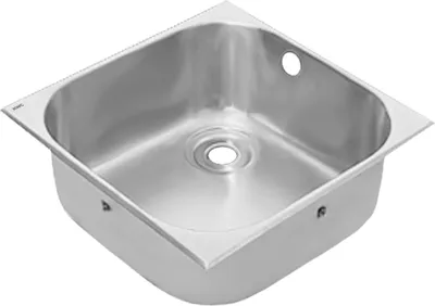 Zdjęcie produktu dla Umywalka wpuszczana KWC AR, SIRIUS, stal nierdzewna, 460x250x460 mm, przelew