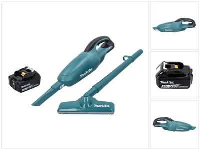 Obrázok produktu pre Akumulátorový vysávač Makita DCL 180 T1 18 V zelený + 1x batéria 5,0 Ah - bez nabíjačky