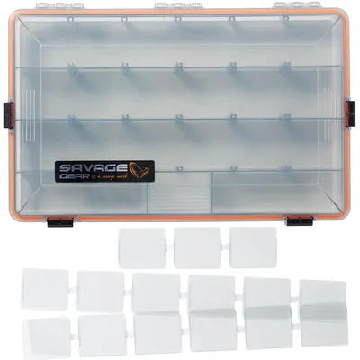 Produktbild von Savage Gear 35,5x23x5cm WP Lurebox 5B Smoke - Kunstköderbox
