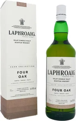 Produktbild von Laphroaig Four Oak + Box 1000ml 40% Vol.