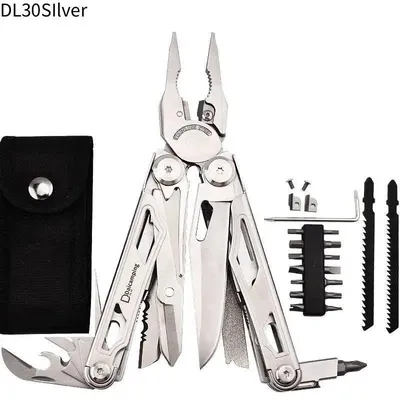 Produktbild von Multifunktions-Multitool - DL30 Multifunktionszange - Faltbar - Edelstahl - Für Camping - Silber
