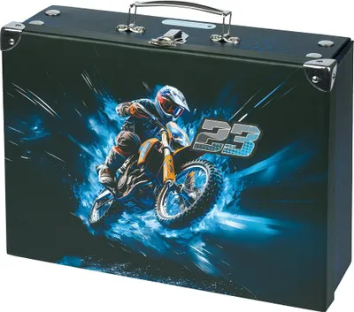Obrázek produktu pro BAAGL Skládací školní kufřík Motorka s kováním