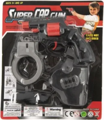 Produktbild von Kapselpistole 13cm mit Holster und Handschellen