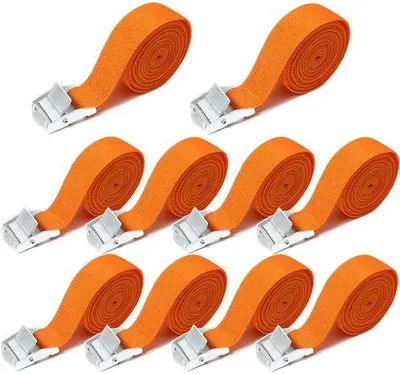 Immagine prodotto di Cinghie di fissaggio arancioni da 2 m, regolabili, per portabiciclette