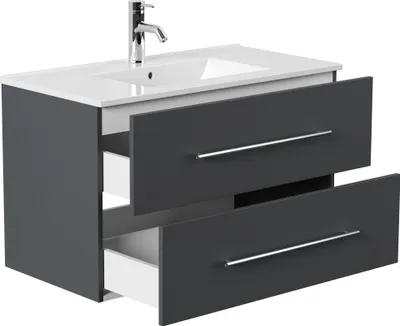 Produktbild von Badmöbel Waschplatz "Homeline 90" Grafit