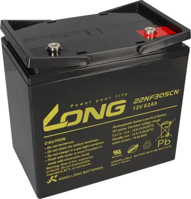 Produktbild von Kung Long WP-22NF305CN 12V 62Ah AGM Bleiakku M6 zyklenfest