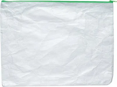Produktbild von Foldersys PE-Vlies Reißverschluss-Beutel "Phat-Bag" A4 mit Textil-Reißverschluss grün