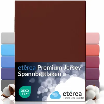Produktbild von etérea Jersey Spannbettlaken Baumwolle 90x200 - 100x200 cm