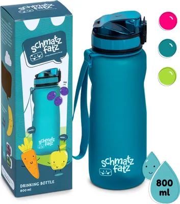 Produktbild von Klarstein Trinkflasche, Sport-Trinkflasche für Erwachsene, Trinkflasche BPA Frei & Kühlend, Auslaufsichere Trinkflasche für Damen & Herren, Sport Flasche Blau, Trinkflaschen für Fitness & Gym