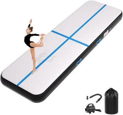 Obrázek produktu pro Nafukovací gymnastická podložka, podložka pro cvičení, fitness podložka, sportovní podložka pro fitness, jógu, trénink a další
