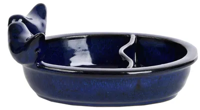 Produktbild von Stilvoll und funktional: Unsere 2 in1 Keramik-Futter- und Trinkschalen. Blau
