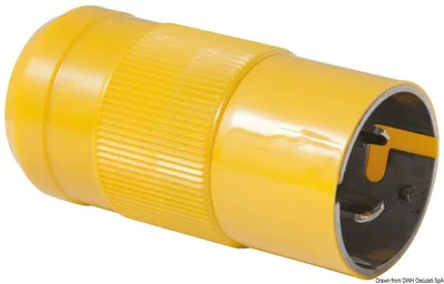 Image de Connecteur Marinco à 3 fils, bipolaire monophasé, 1 pièce