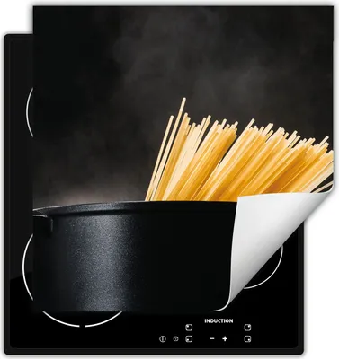 Produktbild von DarHaus Herdabdeckplatte 50x52 cm Anti Rutsch Matte Aufrollbar, Nudeln - Küche