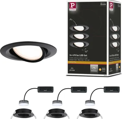 Produktbild von Paulmann LED Einbauleuchte Nova Plus Basisset schwenkbar