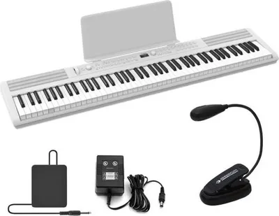 Produktbild von Artesia PE-88 Digitalpiano Weiss mit Leuchte