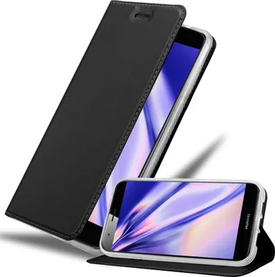Produktbild von Cadorabo Handyhülle für Huawei ASCEND G7 PLUS / G8 / GX8 Schutz Hülle in Schwarz Cover Etui Book Case Booklet