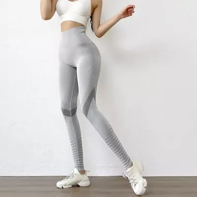 Produktbild von Bequeme Fitness Leggings in Grau - Hochwertige Sportmode XL KP15624