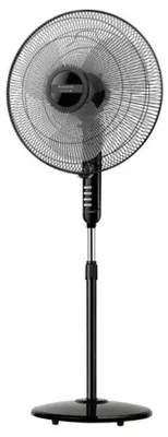 Image de Ventilateur sur pied 40cm 45w 3 vitesses noir - Alpatec - BERGEN16CR -