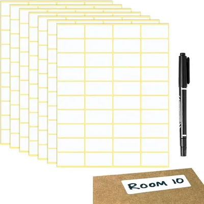 Produktbild von 600 Stück Etiketten Selbstklebend 38 x 19 mm Universal Klebeetiketten Adressetiketten Haushaltsetiketten Tiefkühletiketten für Büro Küche und Marmelade