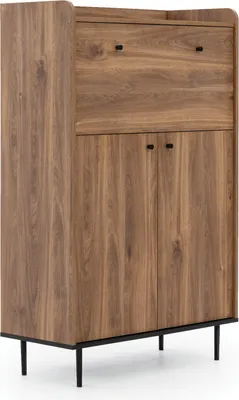 Produktbild von Kommode VASINA VS-03 mit 3 Türen Sideboard 90 cm SoftClose Mehrzweckschrank Anrichte Highboard Loft (Brandy Castello)