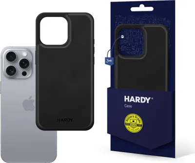 Produktbild von 3MK HARDY Silky Leather MagCase, Cover, Apple, iPhone 16 Pro Max, 17,5 cm (6.9"), Schwarz