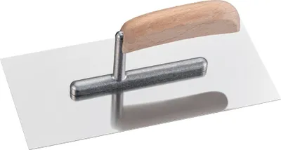 Produktbild von WESTEX Glättekelle Edelstahl Holzgriff 270 x 130 mm