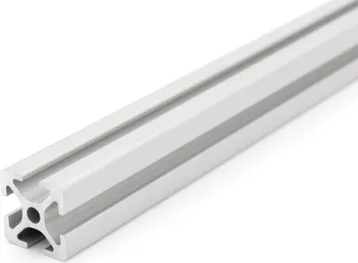 Produktbild von Länge 1300mm - Aluminiumprofil 20x20L I-Typ Nut 5 (leicht), Silber eloxiert. Aluminium Profil 20x20 Alu Profil 20 x 20 Montage- Systemprofil