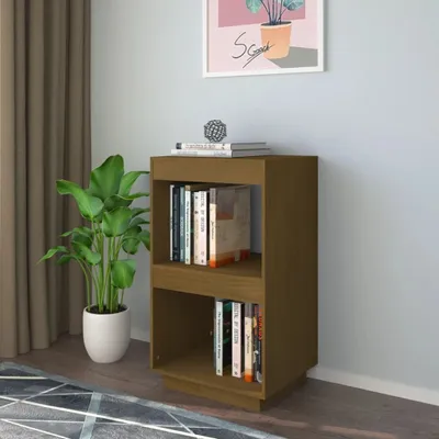 Produktbild von "2026 Promotion" Bücherregal - Standregal - Aktenregal - Honigbraun 40x35x71 cm - Massivholz Kiefer - Wohnzimmerschrank CC27468