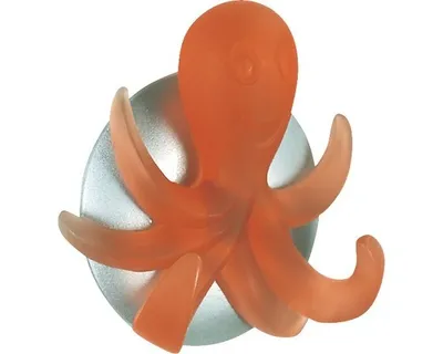 Produktbild von spirella Octopus Orange Haken Selbstklebend