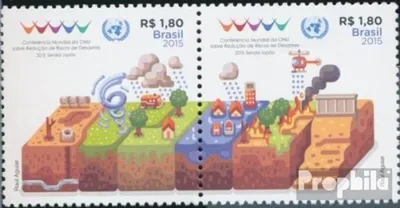 Produktbild von Briefmarken Brasilien 2015 Mi 4198-4199 Paar (kompl.Ausg.) postfrisch Weltkonferenz