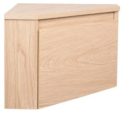 Produktbild von SINEA wandhängender Eckwaschtischunterschrank, B.36,5 x H.28 x T.36,5 cm, beige Holzoptik