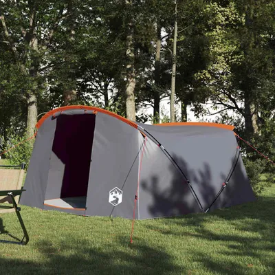 Produktbild von "Schlussverkauf" Tunnelzelt 1 PC - Campingzelte UV-beständige - mit Dach - Grau und Orange 318x275x140 cm C15411