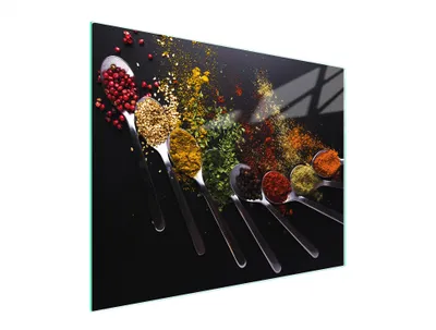 Obrázok produktu pre Sklenená doska na krájanie 52x40 Korenie