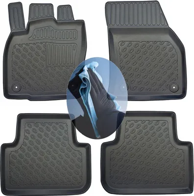 Produktbild von Z510014 TPE-Gummifußmatten kompatibel mit  VW Golf Sportsvan Trendline  Van Kombi 5-türer 2014-
