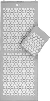 Produktbild von VITAL Akupressurmatte & Kissen Set XL steingrau