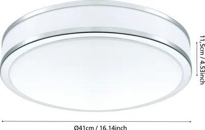 Obrázok produktu pre EGLO Palermo 2, LED, Žiarovky bez možnosti výmeny, 3000 K, 2500 lm, IP20, Chróm, Biela