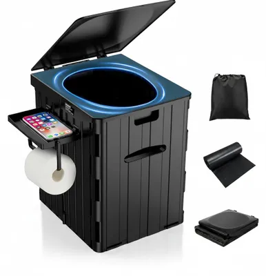 Produktbild von InAndOutdoorMatch - Campingtoilet - Opvouwbaar - Schwarz, KI-generiertes Bild